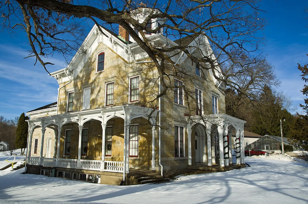 The 1850s Mathias Ham House in Dubuque, an example of the city's pre-1978 housing